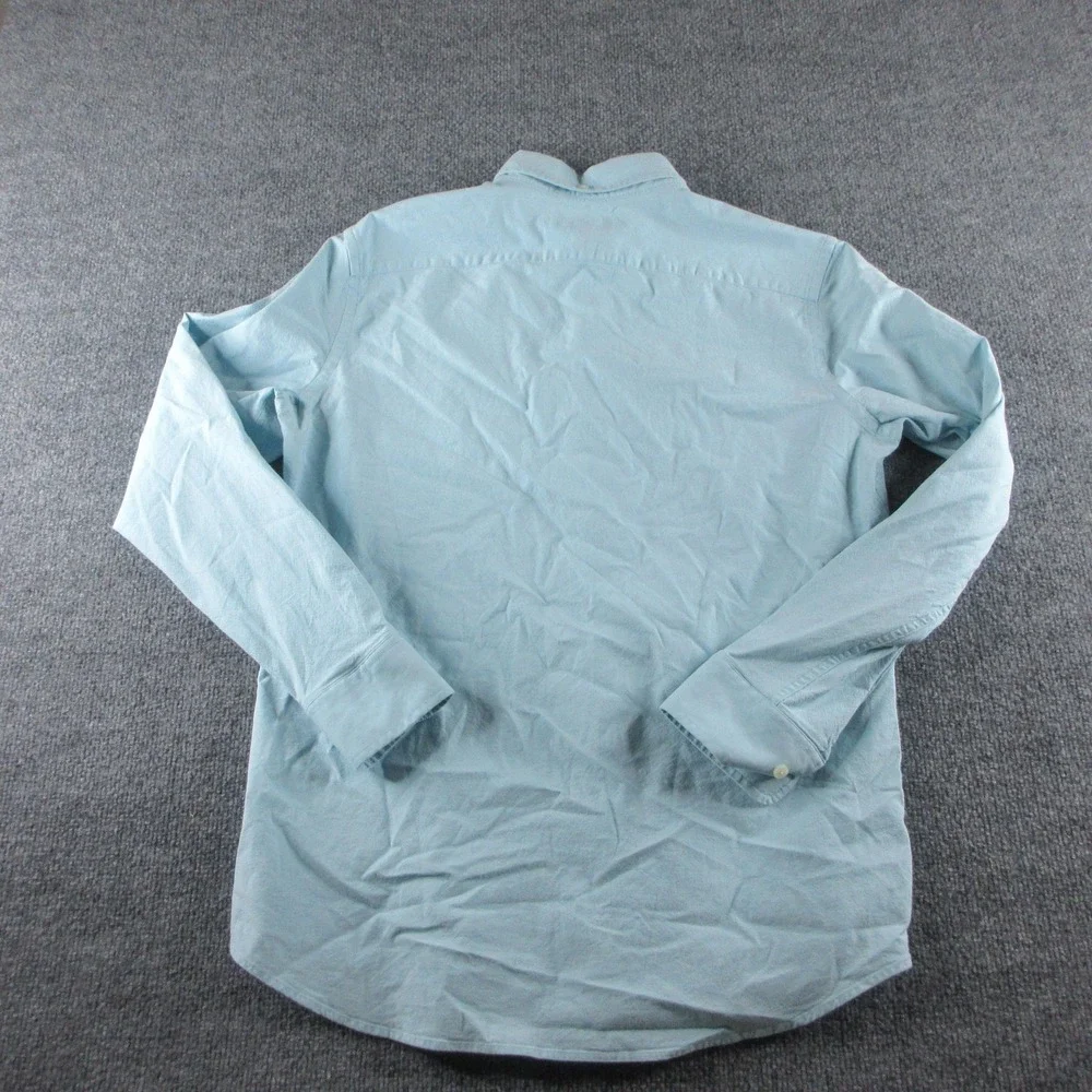 Banana Republic Shirt Mens M Blue Oxford Long Sleeve Button Up Stretch Casual